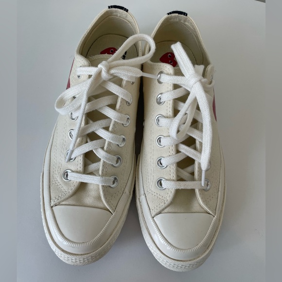 Comme des Garçons PLAY x Converse Chuck Taylor Hidden Heart Low Top Sneaker - Picture 2 of 9